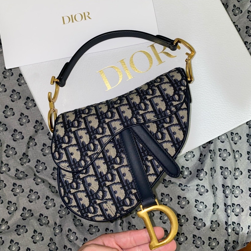 Dior mini saddle bag